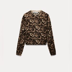 Zara Animal print sweater NEW WITH TAGS